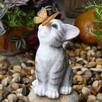 Solar-Powered Garden Gnome Sculpture with Integrated LED Fairy Lights and Turtle Pot | High & Bury