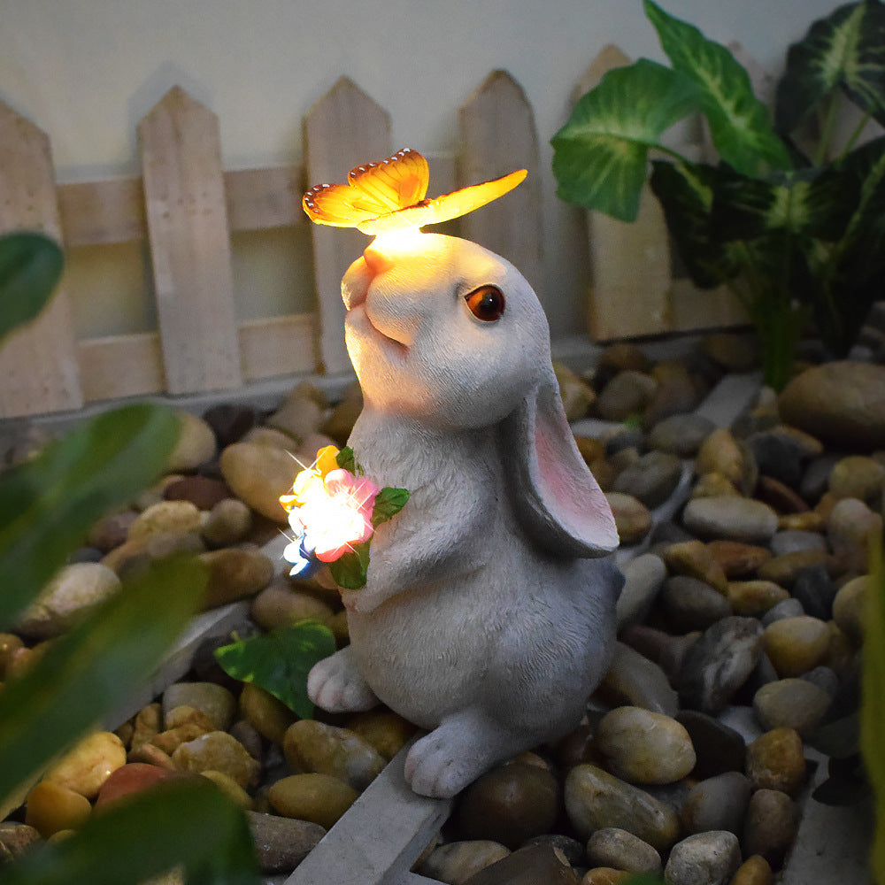 Solar-Powered Garden Gnome Sculpture with Integrated LED Fairy Lights and Turtle Pot | High & Bury