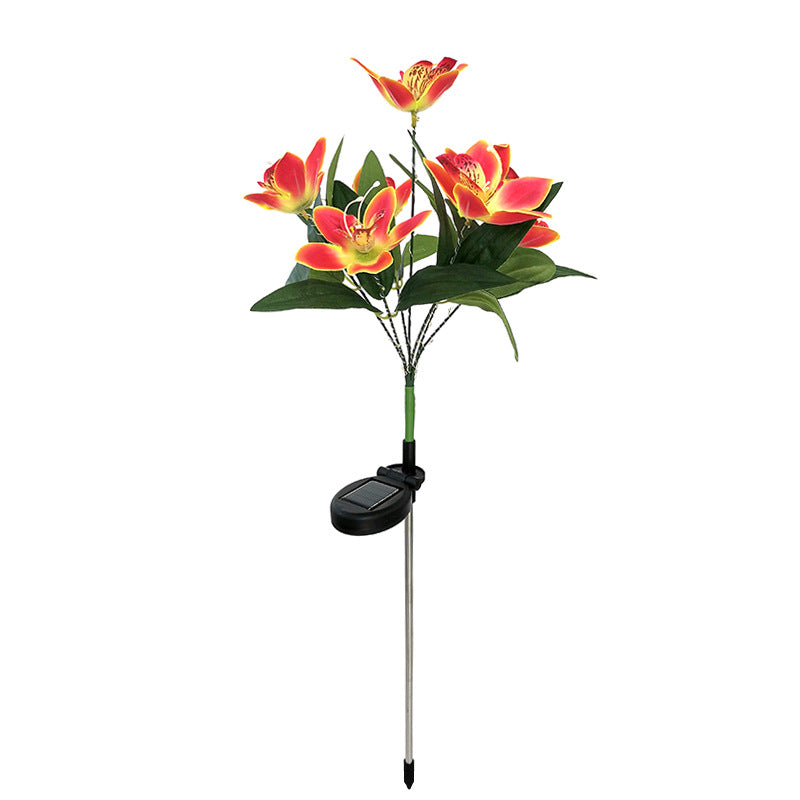Solar-Powered LED Decorative Flower Garden Stakes | High & Bury