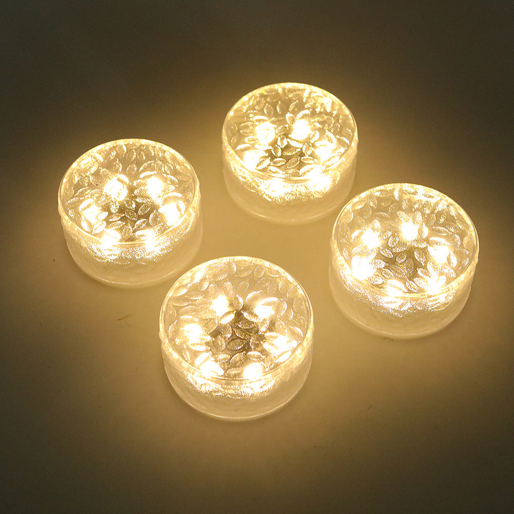 Solar Textured Glass Garden Path Lights | High & Bury