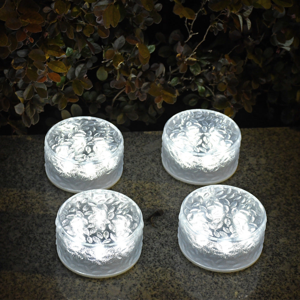 Solar Textured Glass Garden Path Lights | High & Bury