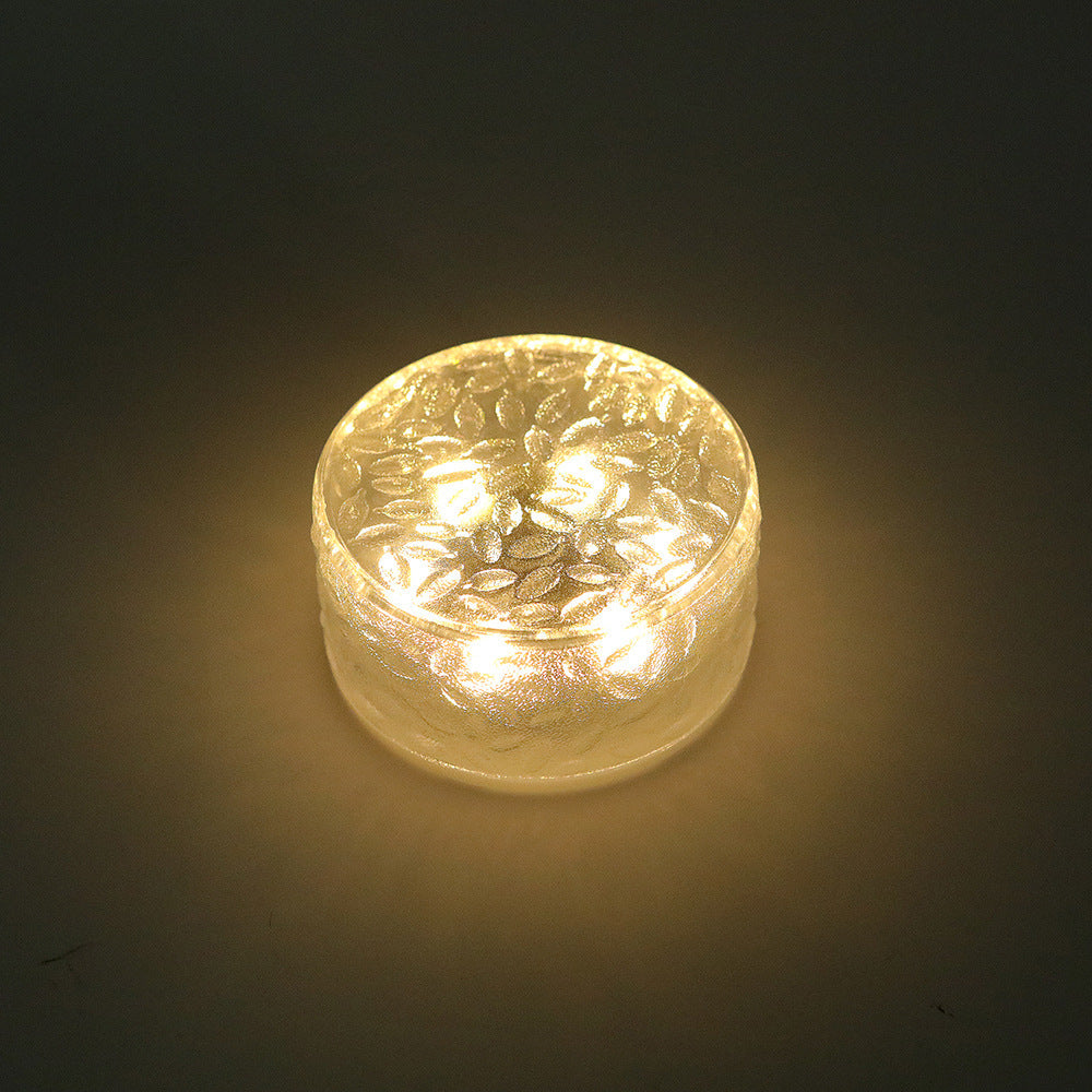 Solar Textured Glass Garden Path Lights | High & Bury