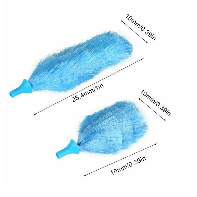 Spinning Microfibre Duster with 2 Interchangeable Brushes, view 7