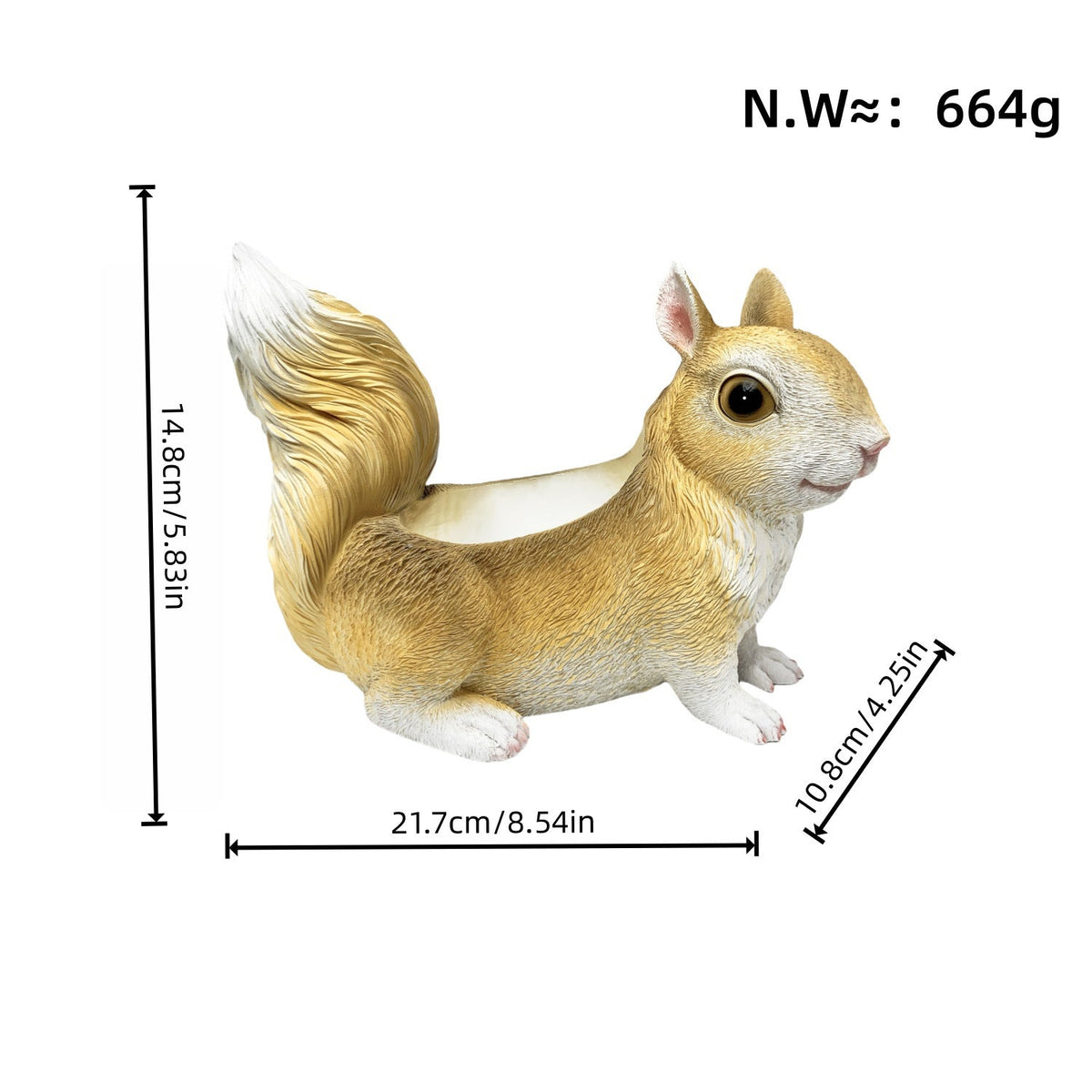 Squirrel-Shaped Planter | High & Bury