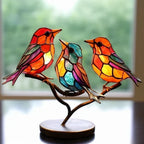 Stained Glass Bird Sculpture Ornament Figurine Decoration, 20 cm, view 3