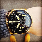 Stainless Steel Chronograph Quartz Watch with Digital Display, view 12