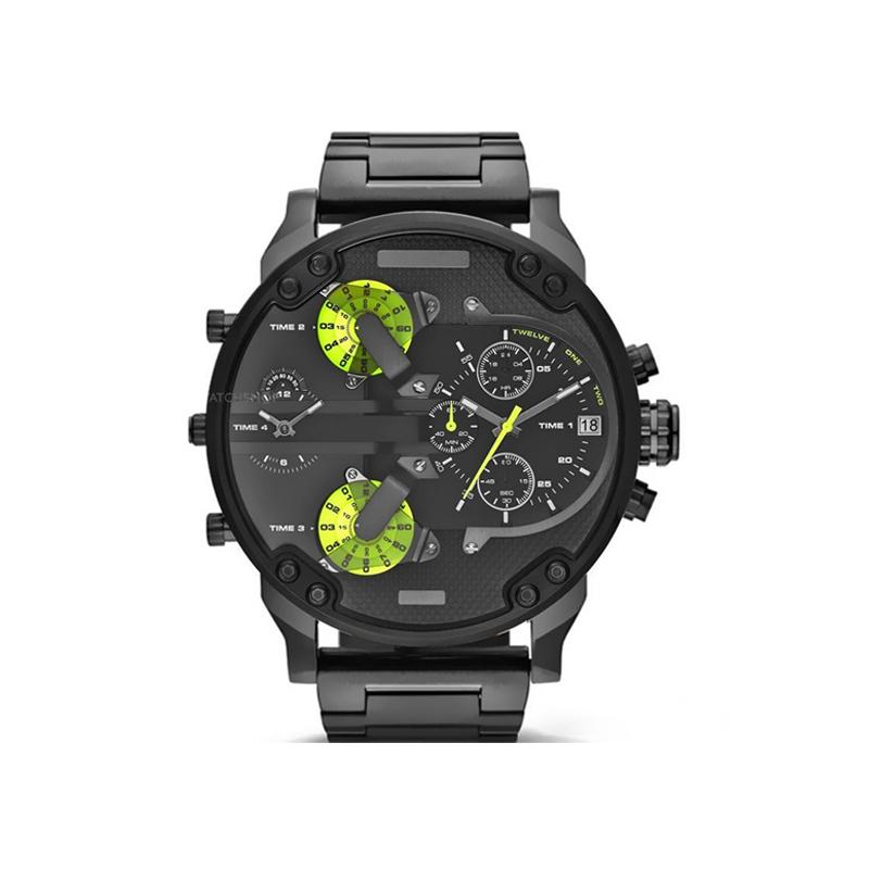 Stainless Steel Chronograph Quartz Watch with Digital Display, view 18