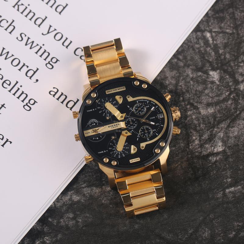 Stainless Steel Chronograph Quartz Watch with Digital Display, view 2