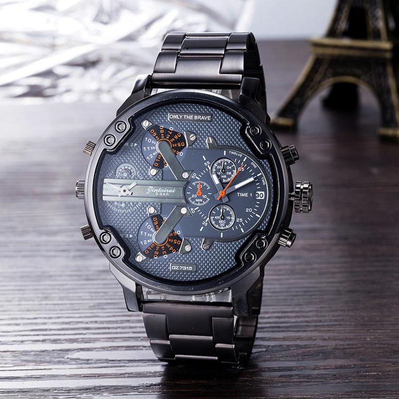 Stainless Steel Chronograph Quartz Watch with Digital Display, view 22
