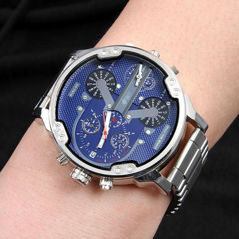 Stainless Steel Chronograph Quartz Watch with Digital Display, view 23