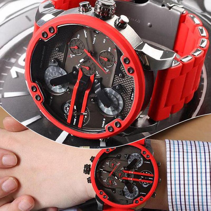 Stainless Steel Chronograph Quartz Watch with Digital Display, view 6