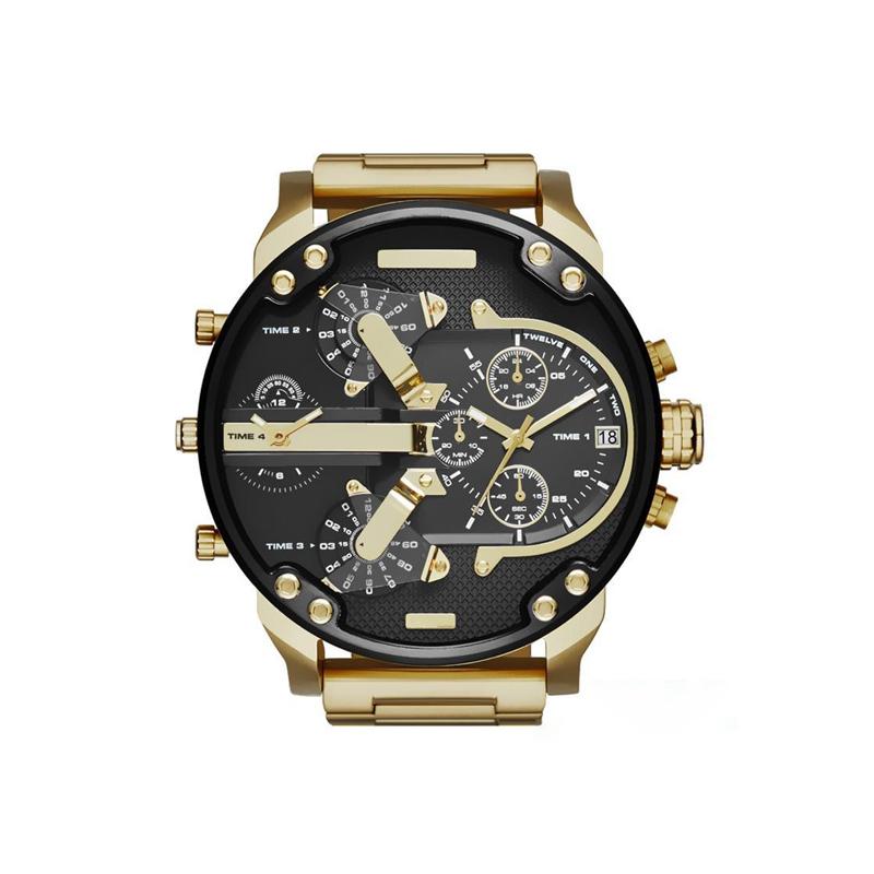 Stainless Steel Chronograph Quartz Watch with Digital Display, view 8