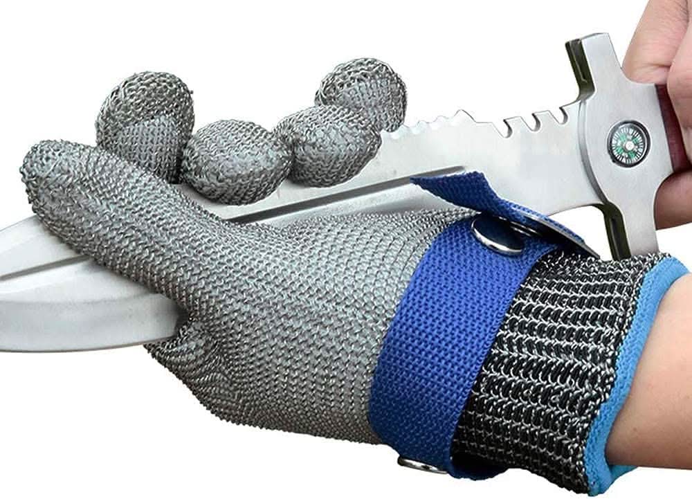 Stainless Steel Cut-Resistant Safety Gloves with Carrying Bag, view 5