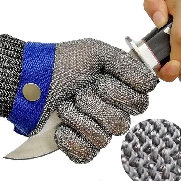 Stainless Steel Cut-Resistant Safety Gloves with Carrying Bag, view 9