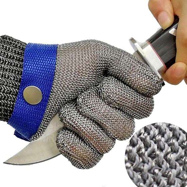 Stainless Steel Mesh Safety Gloves for Sharp-Object Tasks