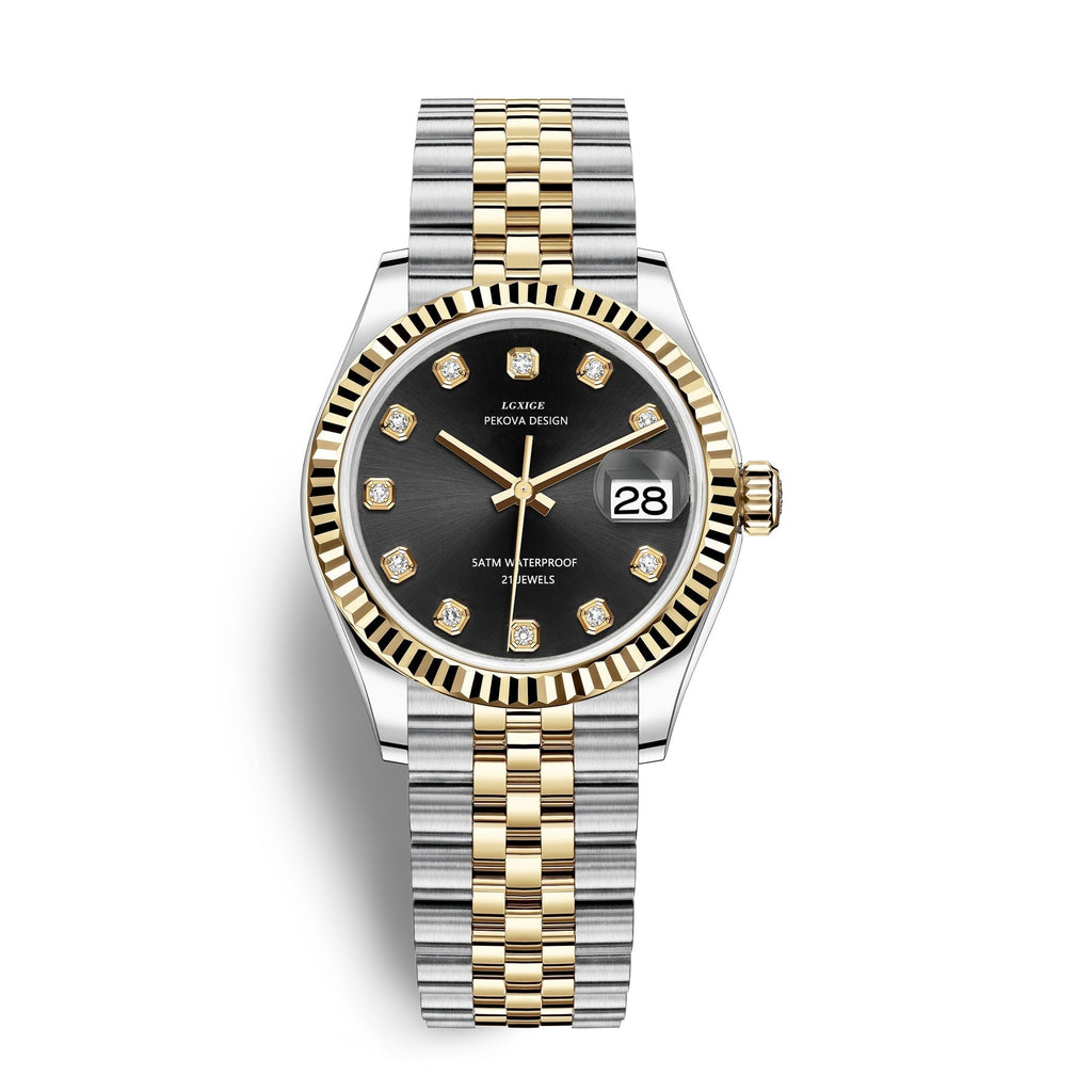 Stainless Steel Wristwatch, 31 mm Case, Adjustable Strap, view 10