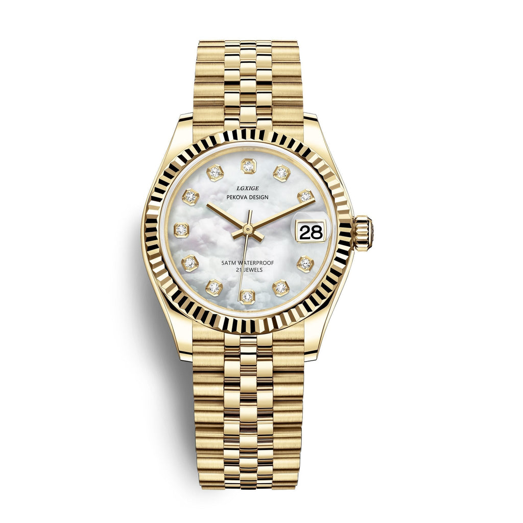 Stainless Steel Wristwatch, 31 mm Case, Adjustable Strap, view 4