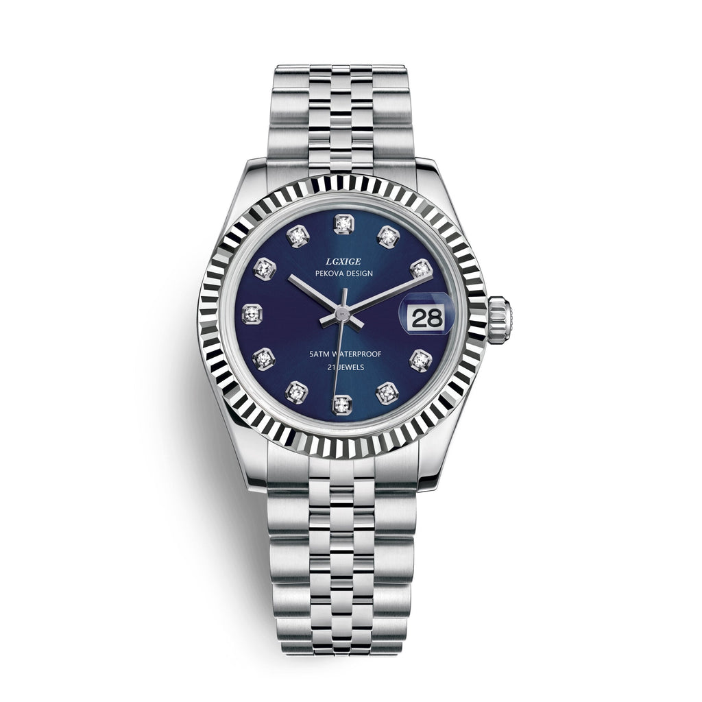 Stainless Steel Wristwatch, 31 mm Case, Adjustable Strap, view 8
