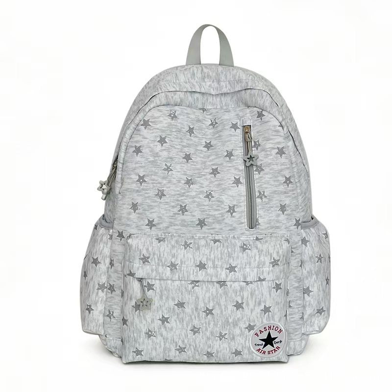 Star-Patterned Outdoor Backpack with Padded Straps and Mesh Pockets, view 3