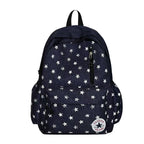 Star-Patterned Outdoor Backpack with Padded Straps and Mesh Pockets
