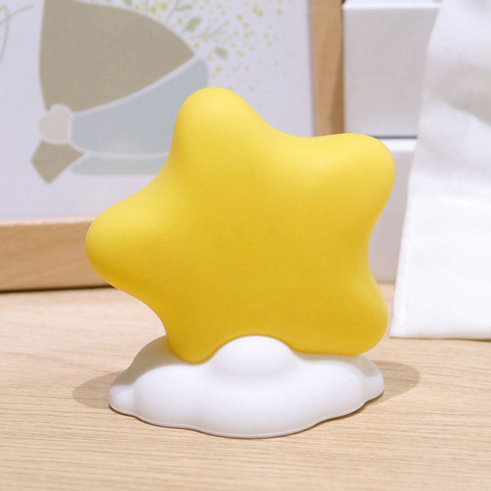 Star-Shaped Silicone Touch Night Light with Cloud Base | High & Bury