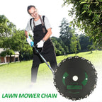 Steel Brushcutter Blade, 23 cm Diameter, 2 mm Thick, 2.54 cm Bore, 525 g