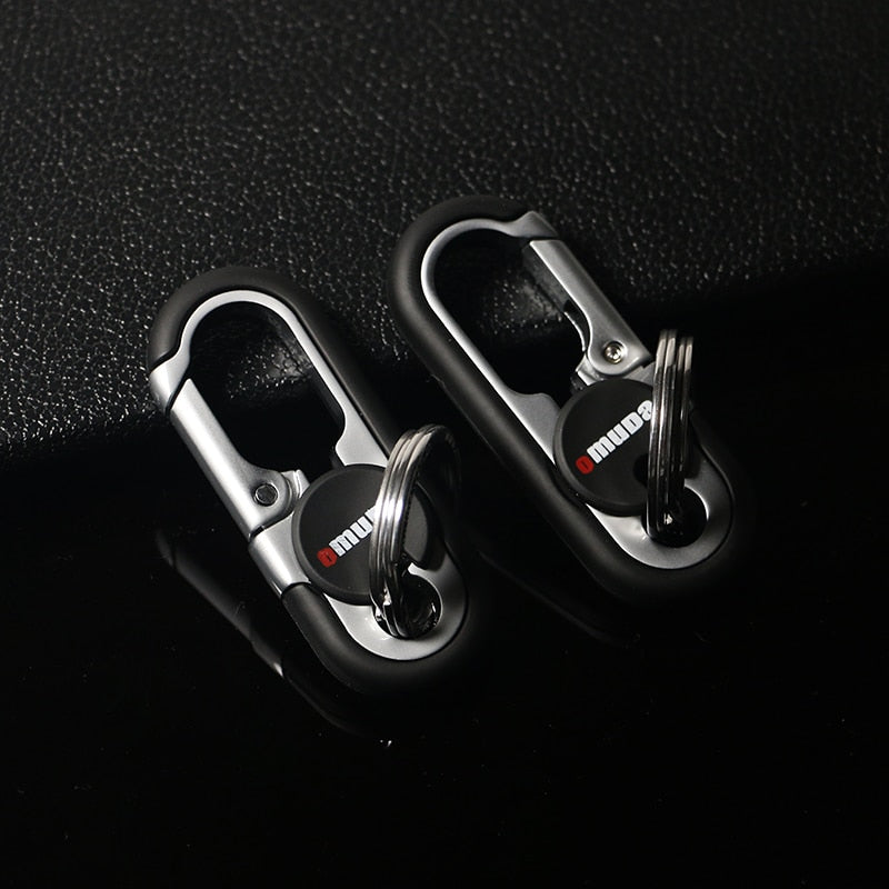 Steel Secure Double Ring Hook Keychain, Casual/Sporty Style, view 11