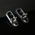 Steel Secure Double Ring Hook Keychain, Casual/Sporty Style, view 11