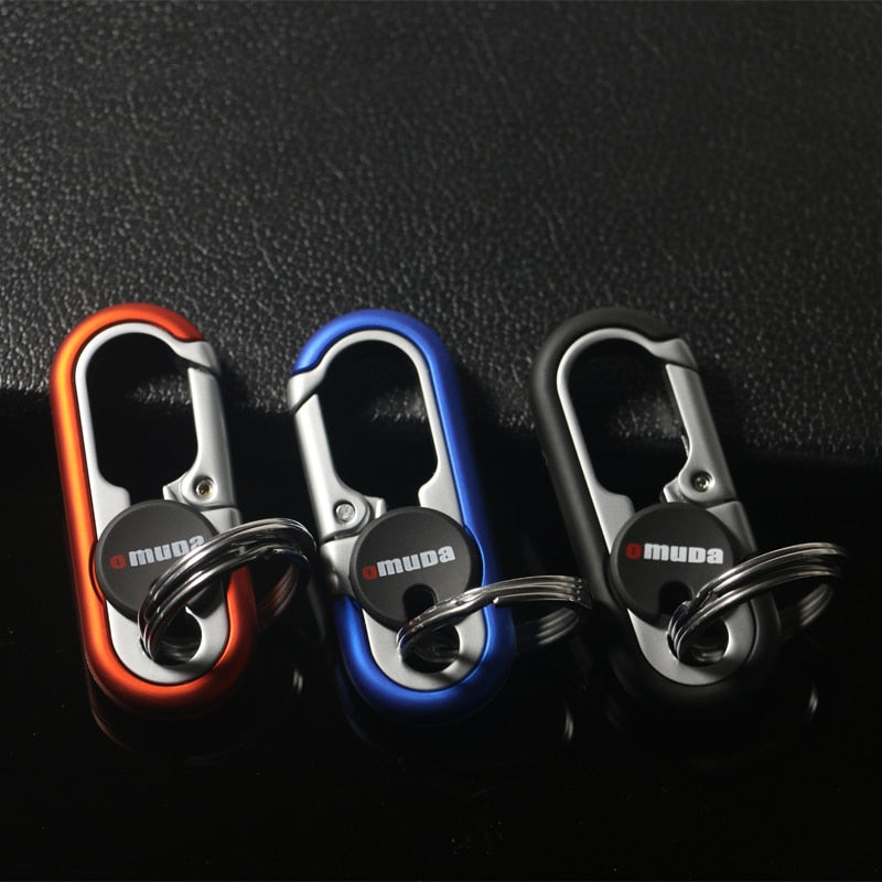 Steel Secure Double Ring Hook Keychain, Casual/Sporty Style, view 12