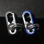Steel Secure Double Ring Hook Keychain, Casual/Sporty Style, view 13