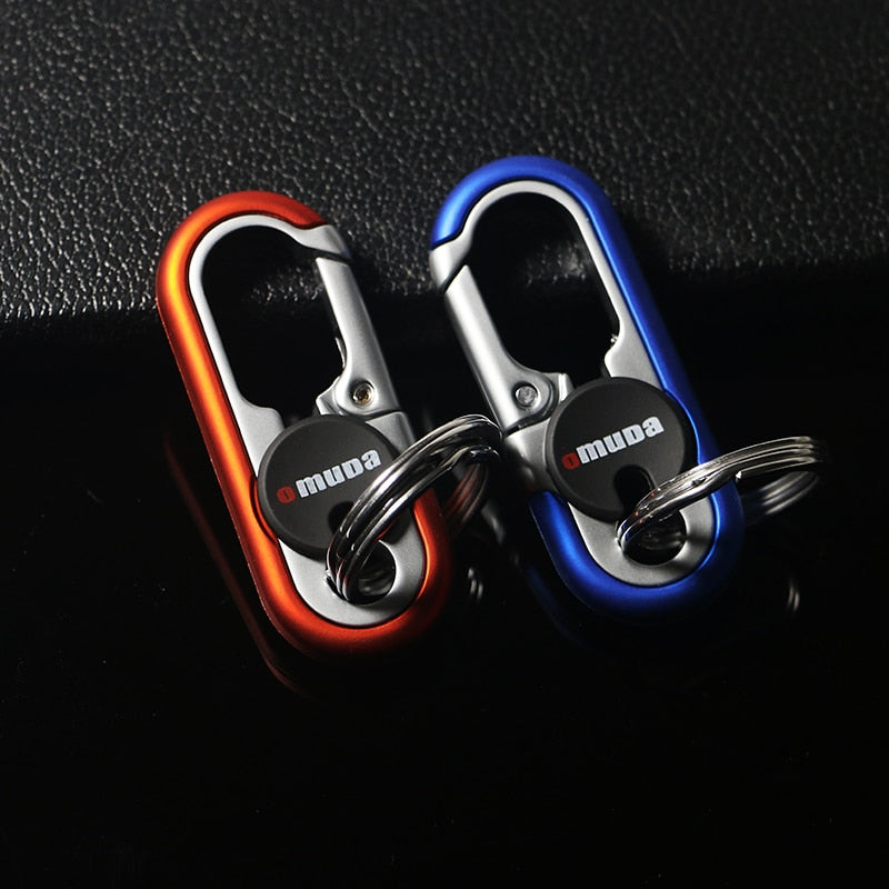 Steel Secure Double Ring Hook Keychain, Casual/Sporty Style, view 14