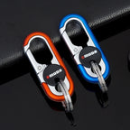 Steel Secure Double Ring Hook Keychain, Casual/Sporty Style, view 2