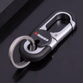 Steel Secure Double Ring Hook Keychain, Casual/Sporty Style