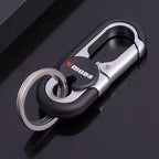 Steel Secure Double Ring Hook Keychain, Casual/Sporty Style
