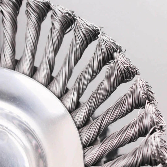 Steel Wire Weed Trimmer Head for Deburring and Cleaning, 12.5 x 1.6 cm, view 2