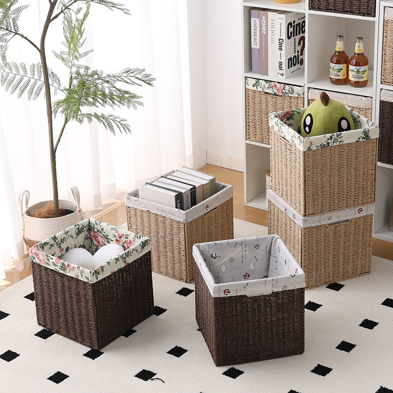 Storage Basket 9.84 × 9.84 × 9.84 Inch | High & Bury