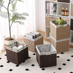 Storage Basket 9.84 × 9.84 × 9.84 Inch | High & Bury