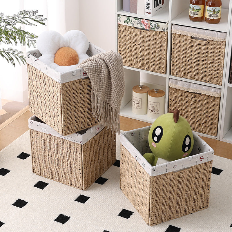 Storage Basket 9.84 × 9.84 × 9.84 Inch | High & Bury