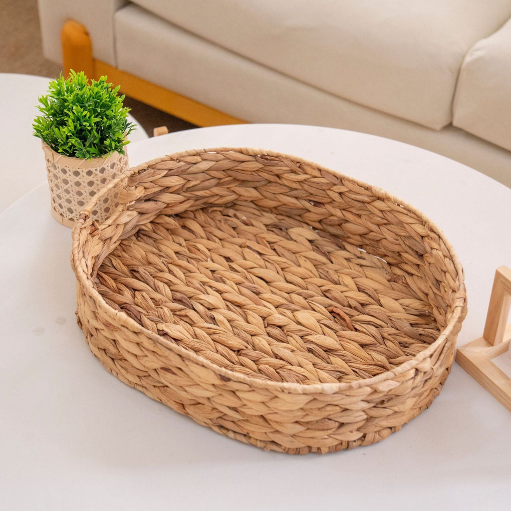 Storage Basket Beige Green | High & Bury