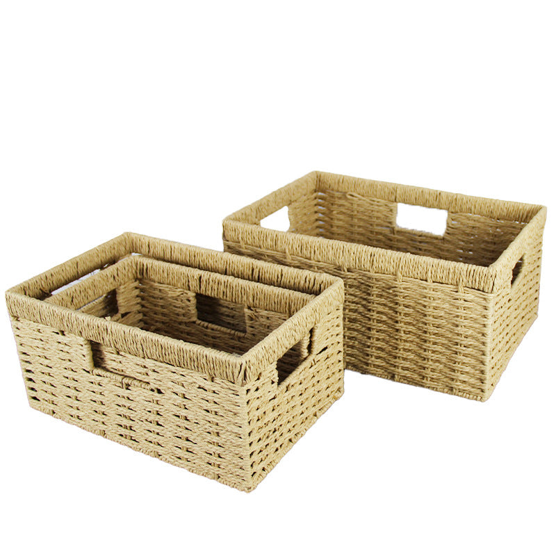 Storage Basket Beige Large Medium | High & Bury