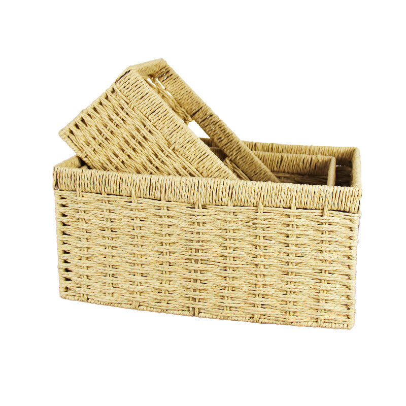 Storage Basket Beige Large Medium | High & Bury