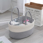 Storage Basket Beige White | High & Bury
