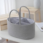 Storage Basket Beige White | High & Bury