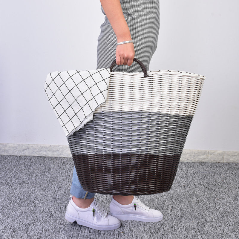 Storage Basket Brown Gray | High & Bury
