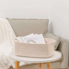 Storage Basket Cotton Textile Handwoven | High & Bury
