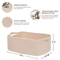 Storage Basket Cotton Textile Handwoven | High & Bury