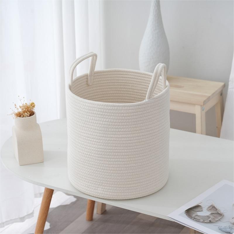 Storage Basket Cotton Textile | High & Bury