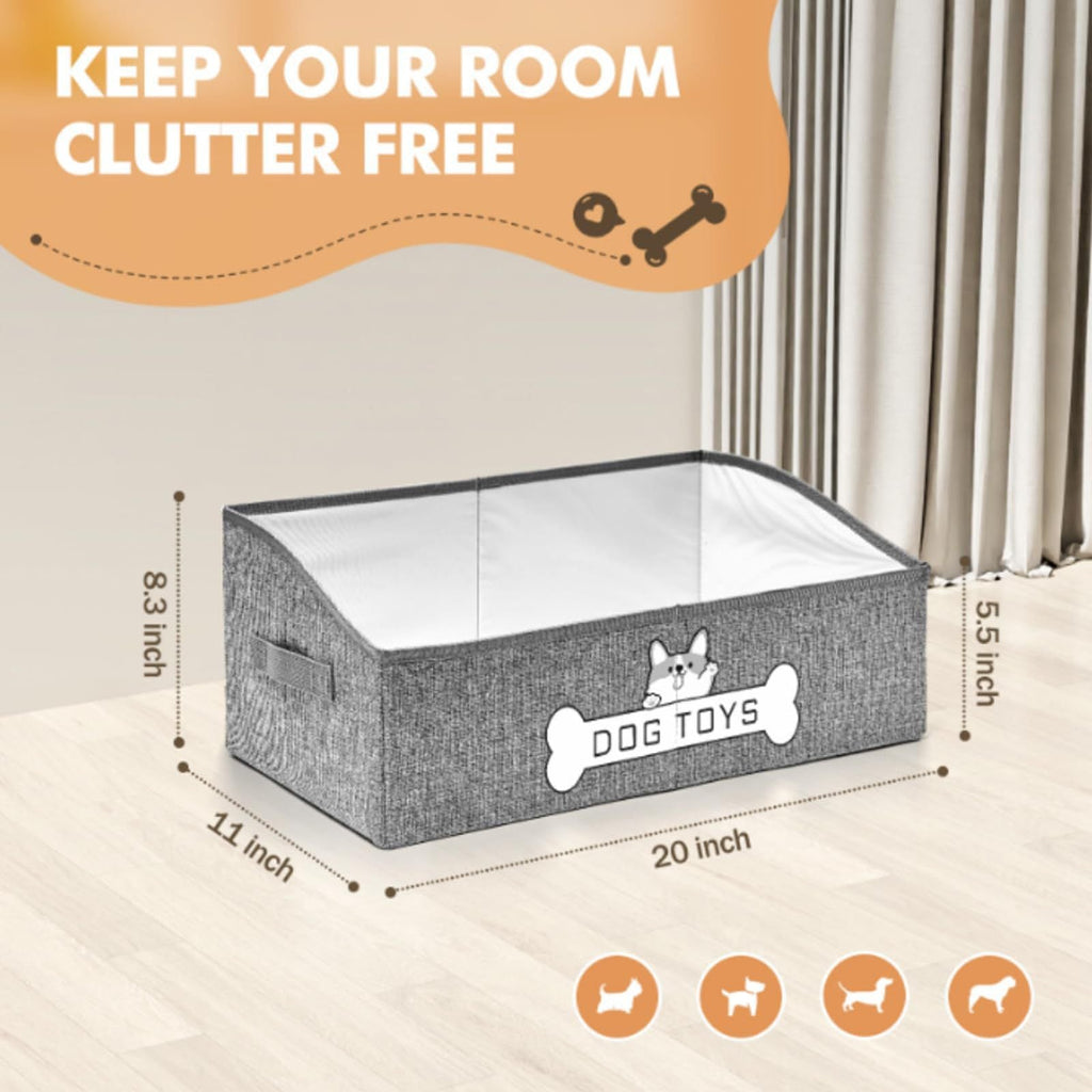 Storage Basket Gray Beige | High & Bury