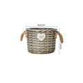 Storage Basket Gray Handwoven Functional | High & Bury