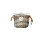 Storage Basket Gray Handwoven Functional | High & Bury
